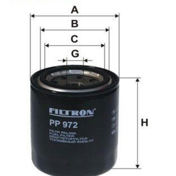 Palivový filtr FILTRON PP 972