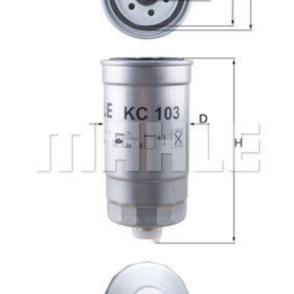 Palivový filtr KNECHT KC 103