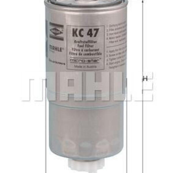Palivový filtr KNECHT KC 47