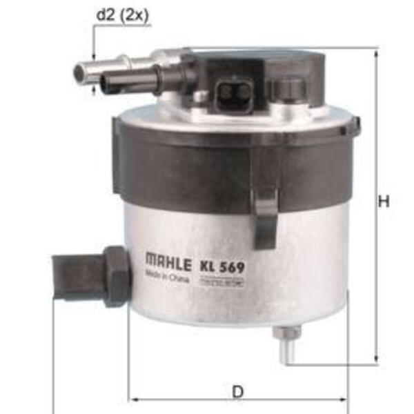 Palivový filtr KNECHT KL 569