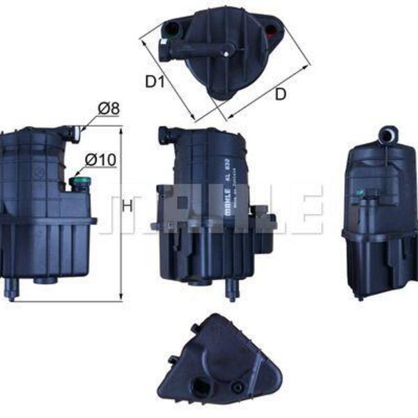Palivový filtr KNECHT KL 832D