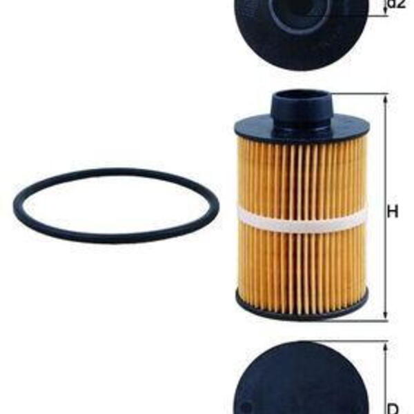 Palivový filtr KNECHT KX 208D