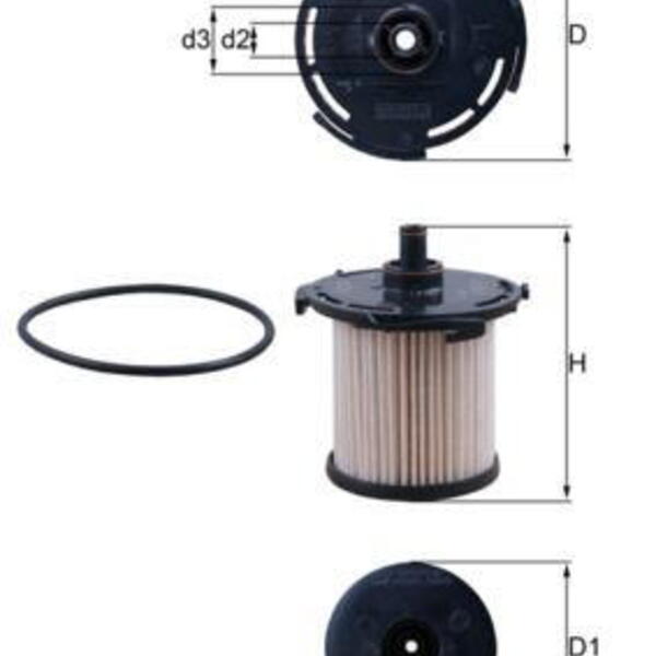 Palivový filtr KNECHT KX 387D