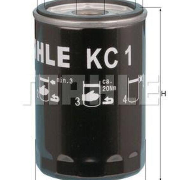 Palivový filtr MAHLE KC 1 KC 1