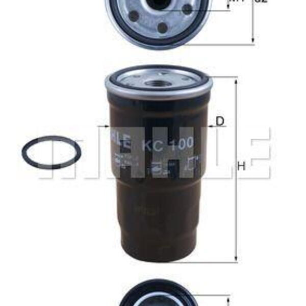 Palivový filtr MAHLE KC 100D