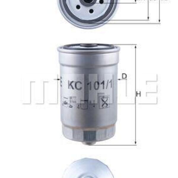 Palivový filtr MAHLE KC 101/1