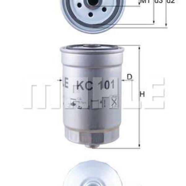 Palivový filtr MAHLE KC 101