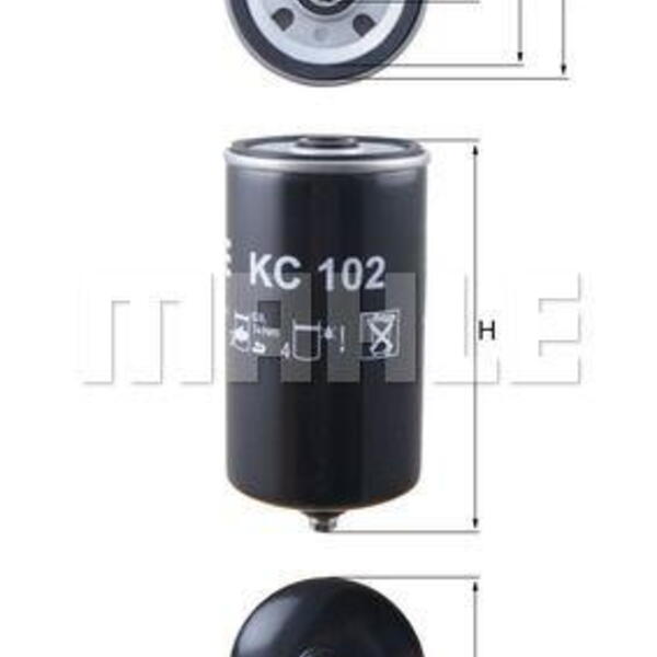 Palivový filtr MAHLE KC 102