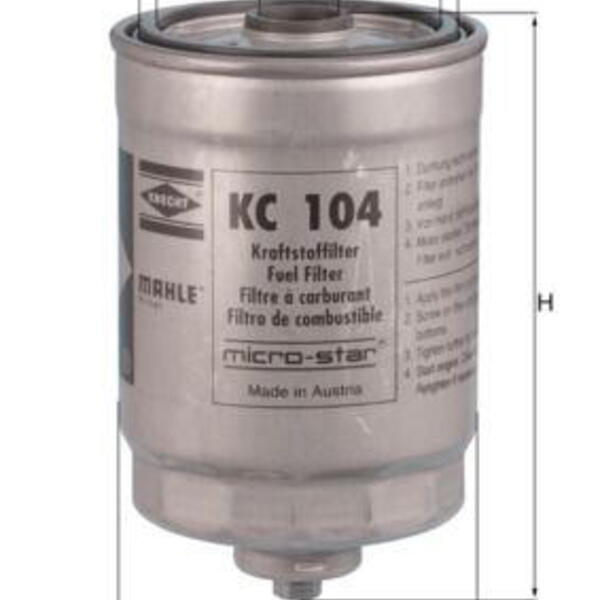 Palivový filtr MAHLE KC 104