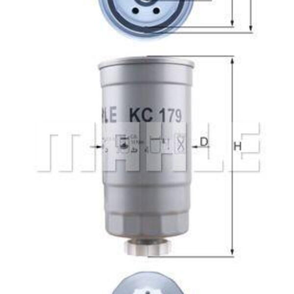 Palivový filtr MAHLE KC 179