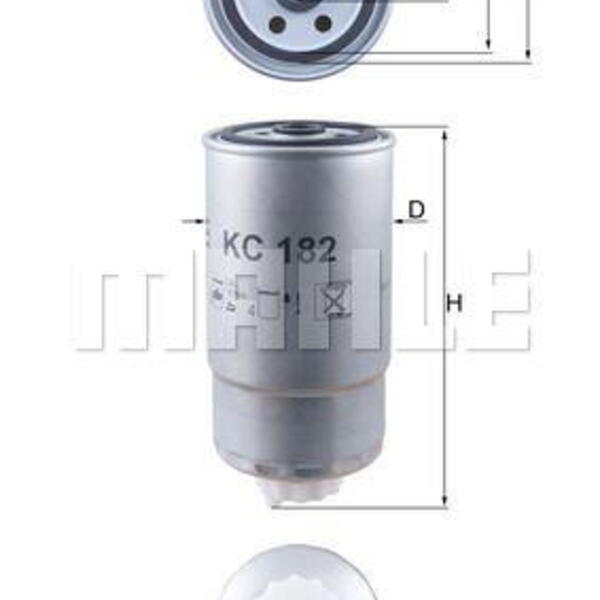 Palivový filtr MAHLE KC 182