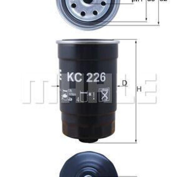 Palivový filtr MAHLE KC 226