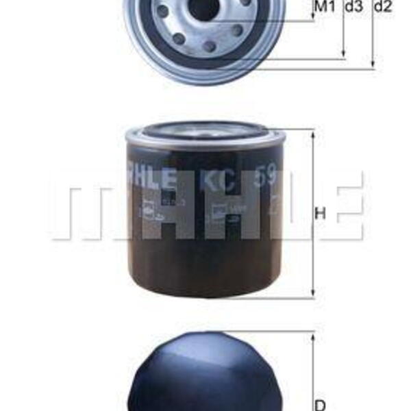 Palivový filtr MAHLE KC 59
