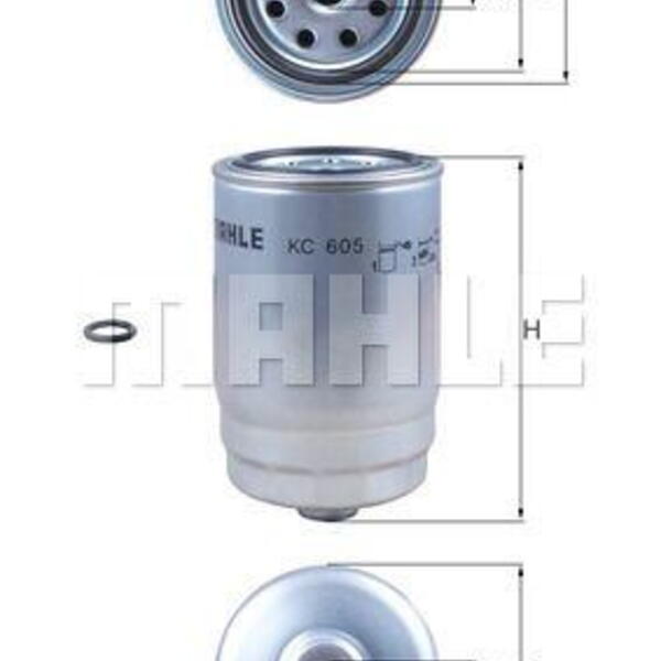Palivový filtr MAHLE KC 605D