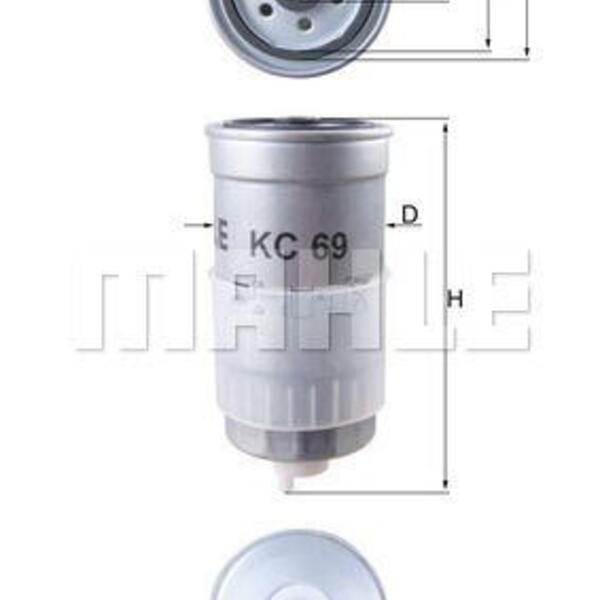 Palivový filtr MAHLE KC 69