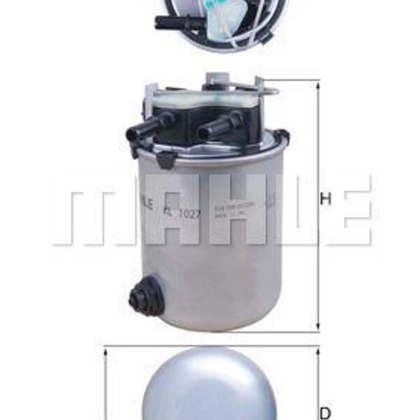 Palivový filtr MAHLE KL 1027
