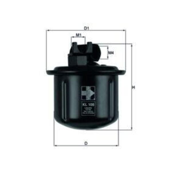 Palivový filtr MAHLE KL 108
