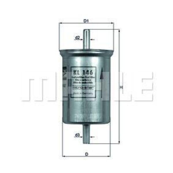 Palivový filtr MAHLE KL 146