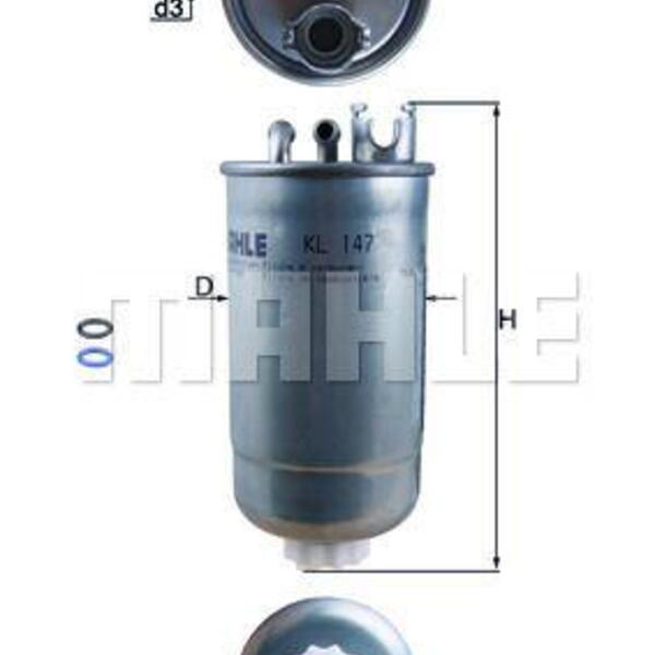 Palivový filtr MAHLE KL 147D