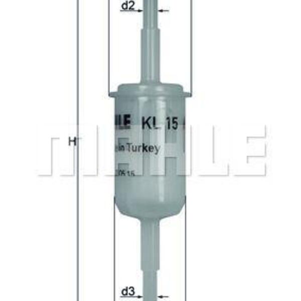 Palivový filtr MAHLE KL 15 OF