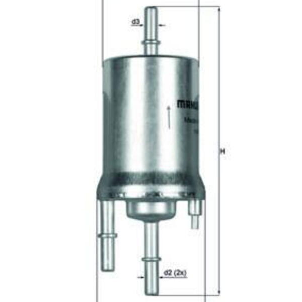 Palivový filtr MAHLE KL 156/1