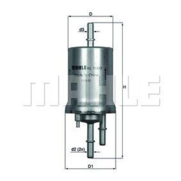 Palivový filtr MAHLE KL 156/3