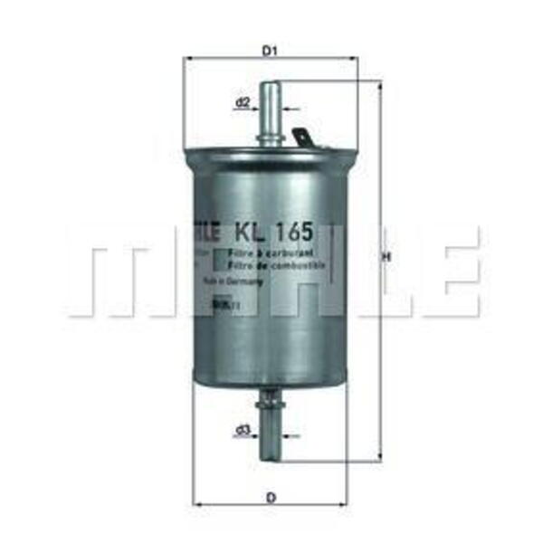 Palivový filtr MAHLE KL 165