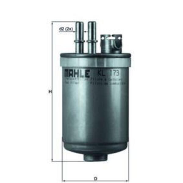 Palivový filtr MAHLE KL 173