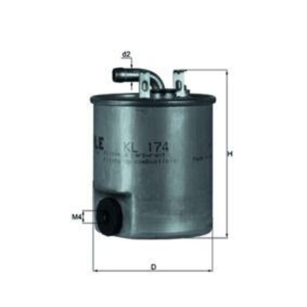Palivový filtr MAHLE KL 174
