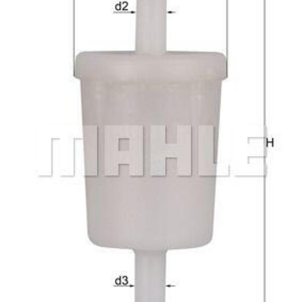 Palivový filtr MAHLE KL 257