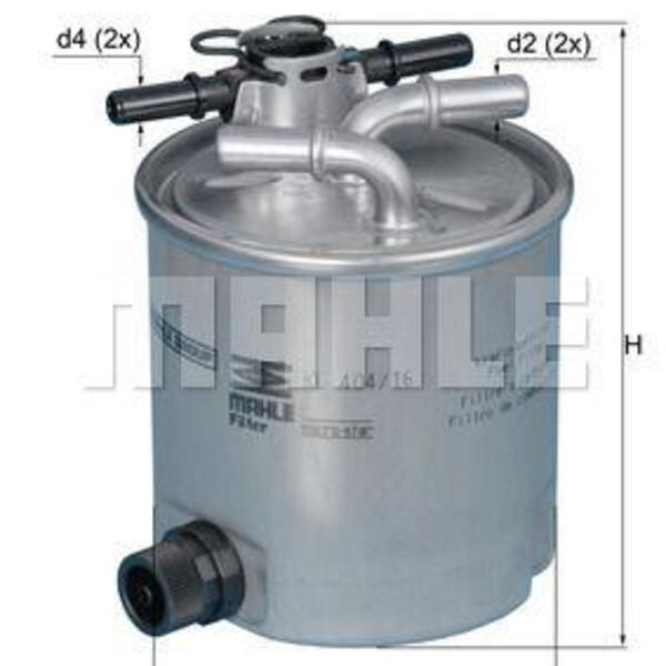 Palivový filtr MAHLE KL 404/16