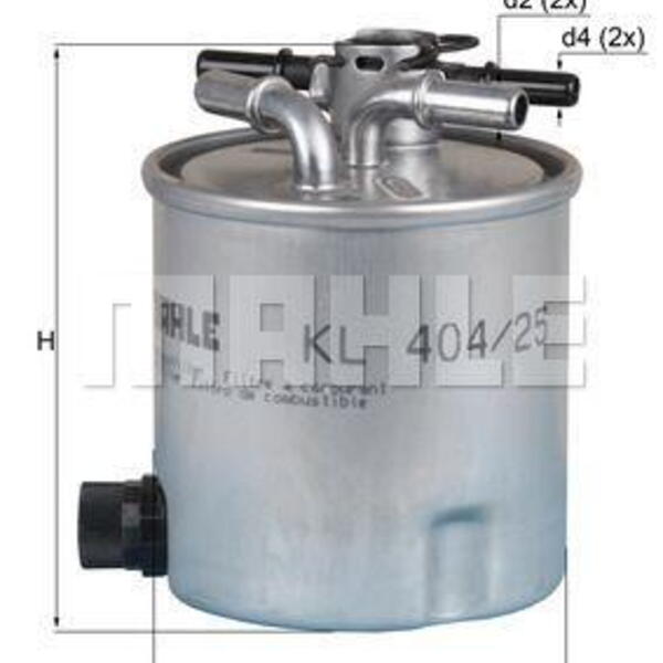Palivový filtr MAHLE KL 404/25