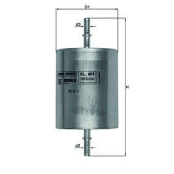 Palivový filtr MAHLE KL 409