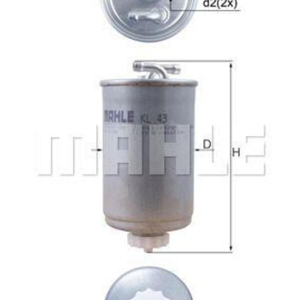 Palivový filtr MAHLE KL 43