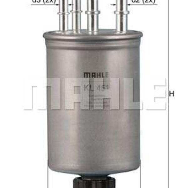 Palivový filtr MAHLE KL 451