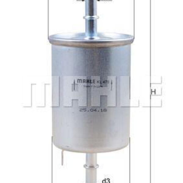 Palivový filtr MAHLE KL 470