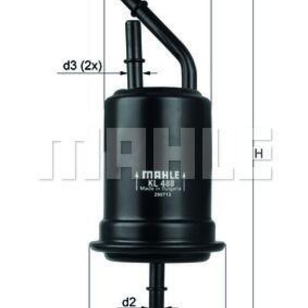 Palivový filtr MAHLE KL 488