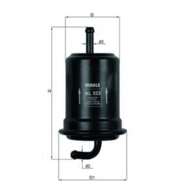 Palivový filtr MAHLE KL 523