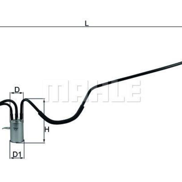 Palivový filtr MAHLE KL 553