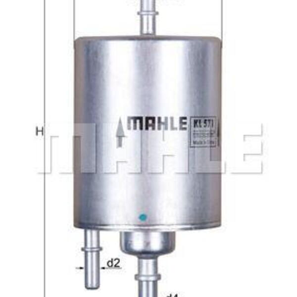 Palivový filtr MAHLE KL 571 KL 571