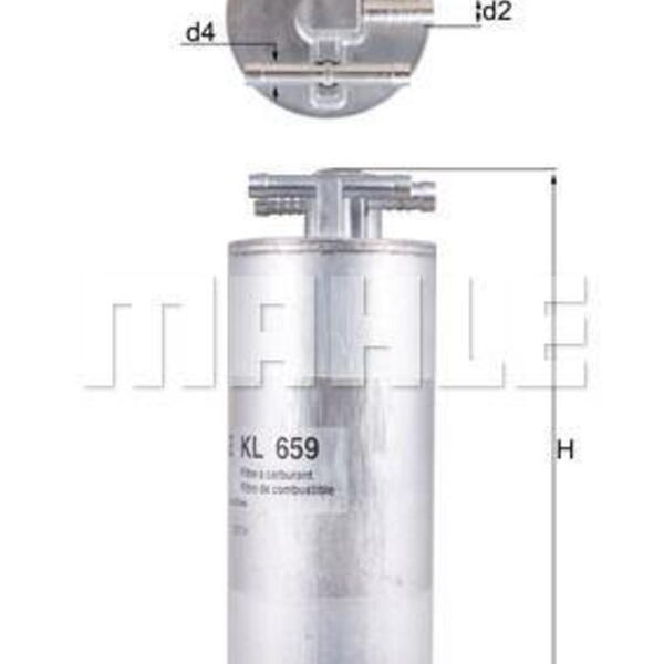 Palivový filtr MAHLE KL 659