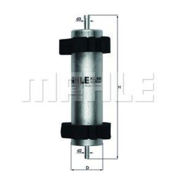 Palivový filtr MAHLE KL 660