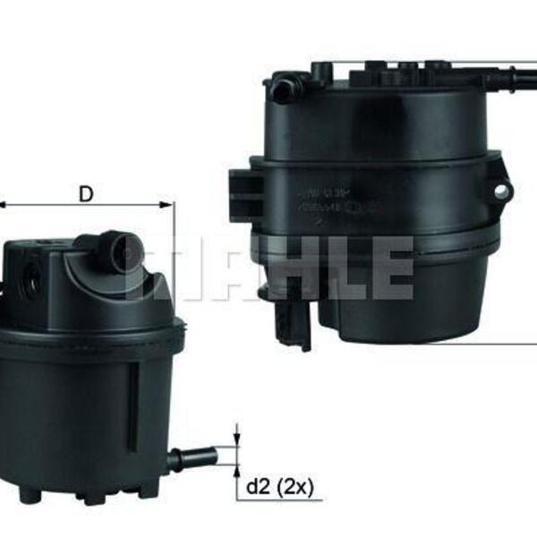 Palivový filtr MAHLE KL 779