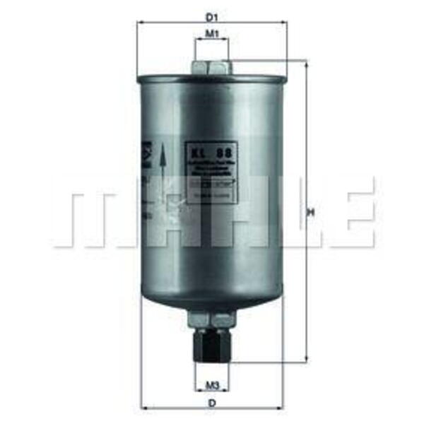 Palivový filtr MAHLE KL 88
