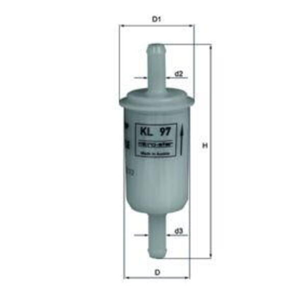 Palivový filtr MAHLE KL 97