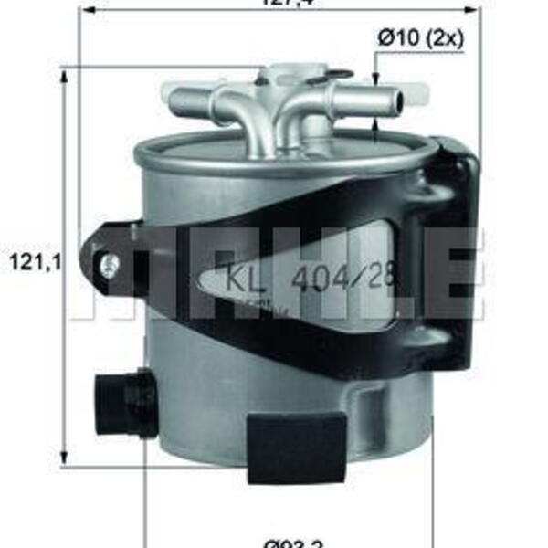 Palivový filtr MAHLE KLH 44/25