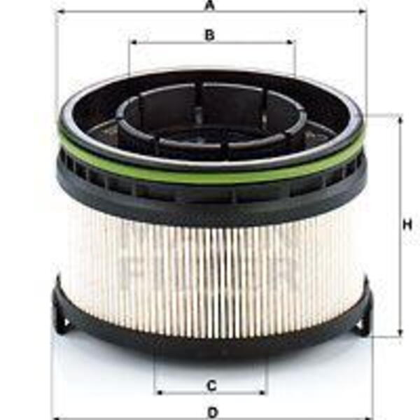 Palivový filtr MANN-FILTER PU 11 002 z KIT