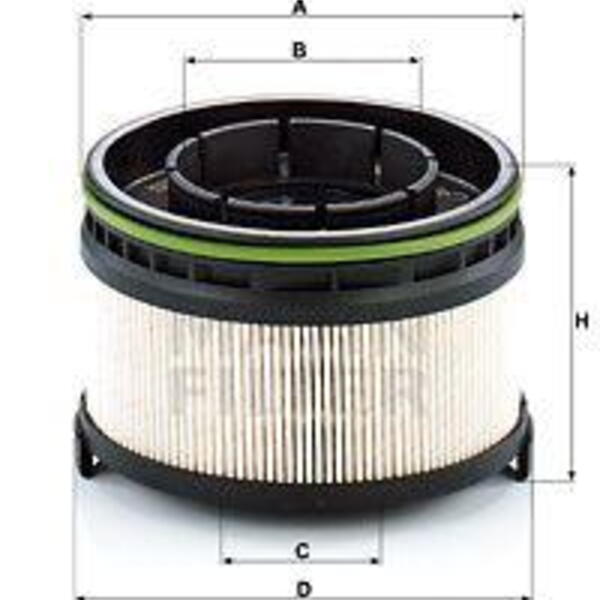 Palivový filtr MANN-FILTER PU 11 002 z KIT