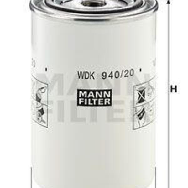 Palivový filtr MANN-FILTER WDK 940/20