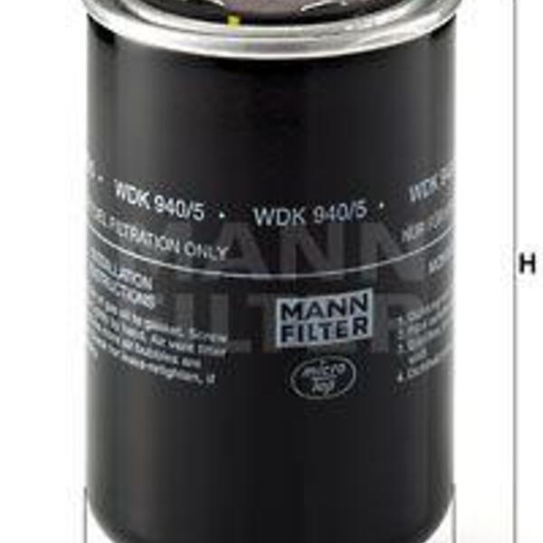 Palivový filtr MANN-FILTER WDK 940/5
